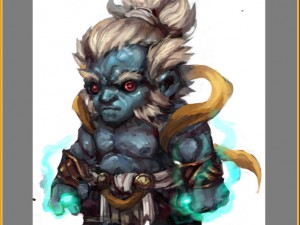 low poly 3d monster - growth king 02 Modèle 3D