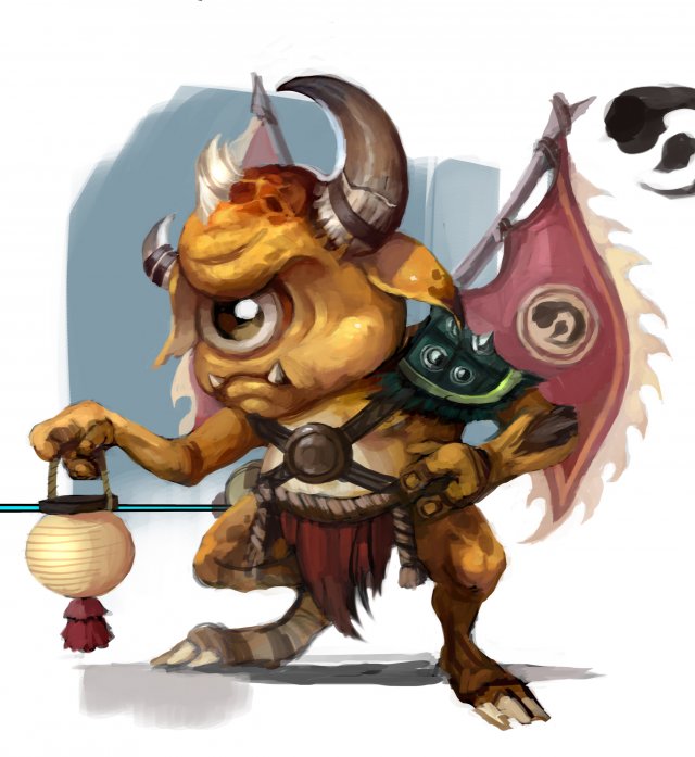 low poly 3d monster - battle demon 3D 모델 .c4d .max .obj .3ds .fbx .stl .blend 