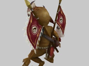 low poly 3d monster - battle demon 3D 모델