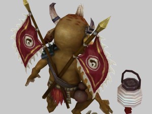 low poly 3d monster - battle demon 3D 모델