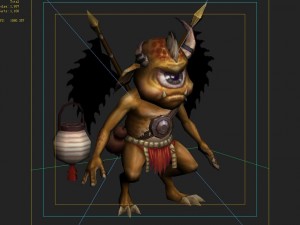 low poly 3d monster - battle demon 3D 모델