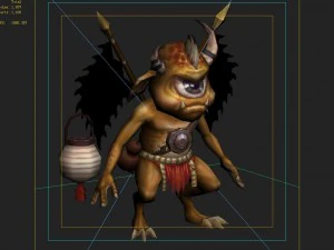 low poly 3d monster - battle demon 3D Model