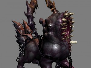 low poly 3d monster - summon 01 3D 模型
