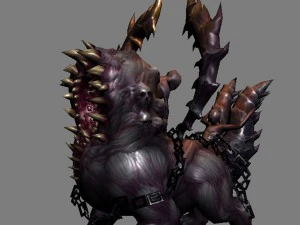 low poly 3d monster - summon 01 3D Model