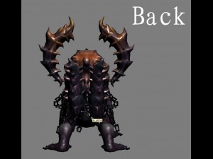 low poly 3d monster - summon 01 3D 模型
