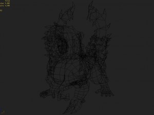low poly 3d monster - summon 01 3D 模型