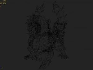 low poly 3d monster - summon 01 3D Model