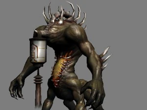 low poly 3d monster - summon 02 3D Model