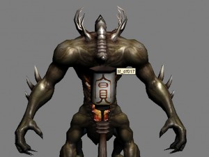 low poly 3d monster - summon 02 Modèle 3D