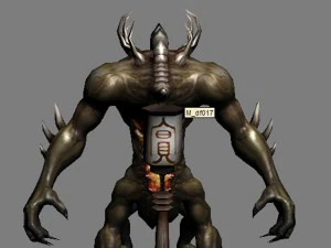 low poly 3d monster - summon 02 3D Model