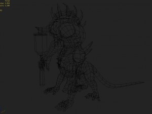 low poly 3d monster - summon 02 Modèle 3D