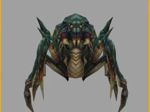 low poly 3d monster - spider 3D Model