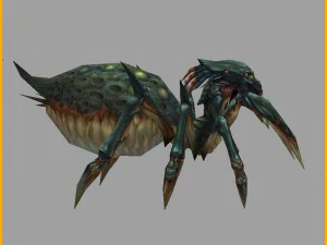 low poly 3d monster - spider 3D Model