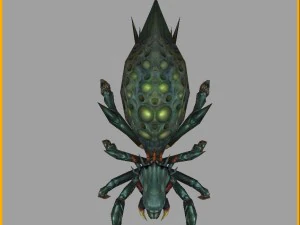 low poly 3d monster - spider 3D Model