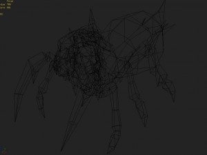low poly 3d monster - spider 3D 모델