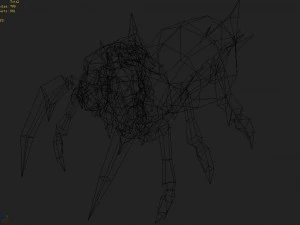 low poly 3d monster - spider 3D Model