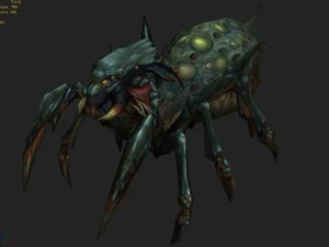 low poly 3d monster - spider 3D Model