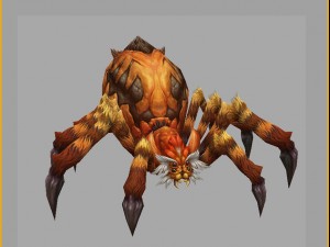 low poly 3d monster - spider 02 3D Model