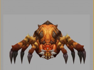 low poly 3d monster - spider 02 3D Model