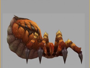 low poly 3d monster - spider 02 3D Model
