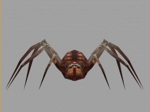 low poly 3d monster - spider 03 Modello 3D