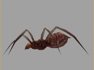 low poly 3d monster - spider 03 Modello 3D