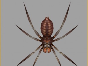 low poly 3d monster - spider 03 Modello 3D