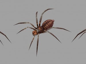 low poly 3d monster - spider 03 Modello 3D