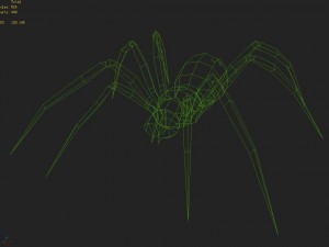 low poly 3d monster - spider 03 Modello 3D