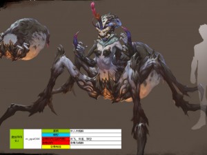 low poly 3d monster - spider maid 02 3D 모델
