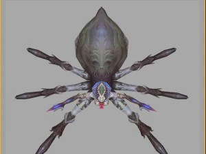 low poly 3d monster - spider maid 02 3D Model
