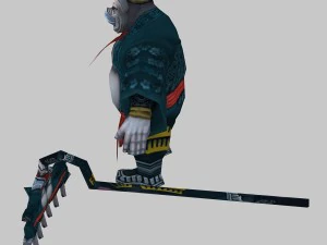 low poly 3d monster - pigs 03 3D Model