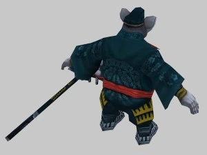 low poly 3d monster - pigs 03 3D Model