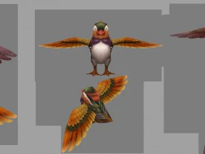 low poly 3d monster - drunken dancer 3D Model
