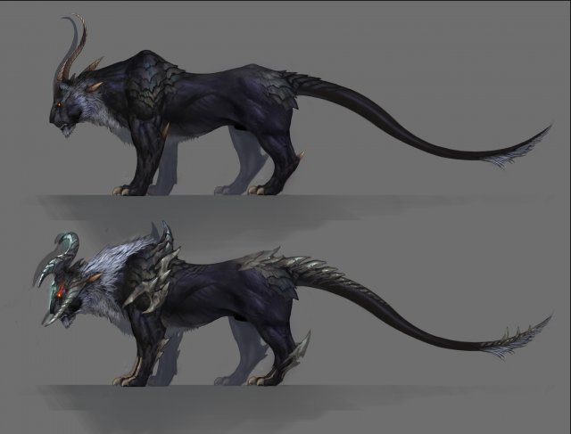 mount - beast 01 3D Model .c4d .max .obj .3ds .fbx .stl .blend 