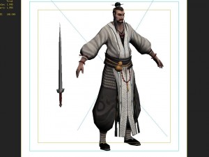 low poly 3d characters - white priest 3D Model