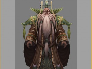 low poly 3d characters-herbs immortal Modello 3D