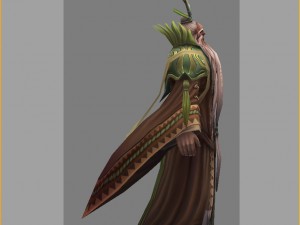 low poly 3d characters-herbs immortal Modello 3D