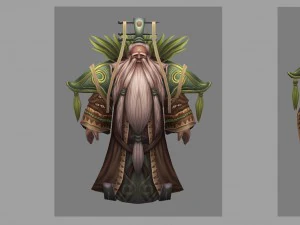 low poly 3d characters-herbs immortal 3D Model