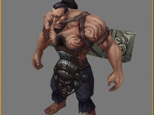 low poly 3d characters-mountains Modèle 3D