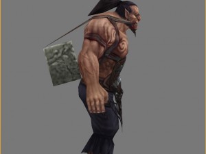 low poly 3d characters-mountains Modèle 3D