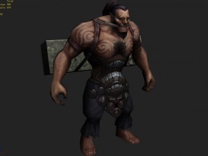 low poly 3d characters-mountains Modèle 3D