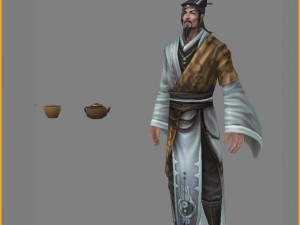 low poly 3d characters - dr luo yinyang Model 3D