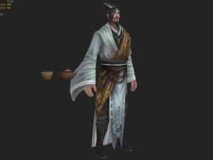 low poly 3d characters - dr luo yinyang Model 3D