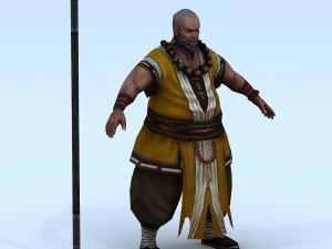 personagens 3d low poly-zen Modelo 3D