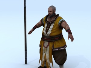 low poly 3d characters-zen Modèle 3D