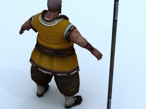 low poly 3d characters-zen Modèle 3D