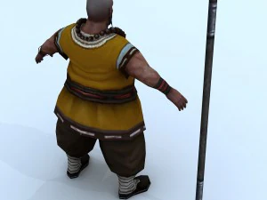 personagens 3d low poly-zen Modelo 3D