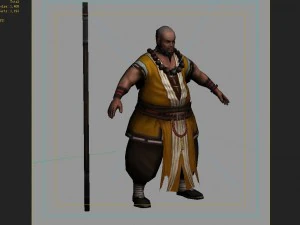personagens 3d low poly-zen Modelo 3D