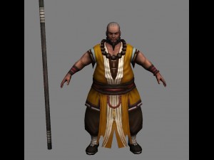 low poly 3d characters-zen Modèle 3D